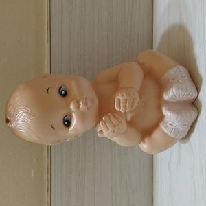 Vintage 1979 Rubber Squeak Baby Joy 5" Doll